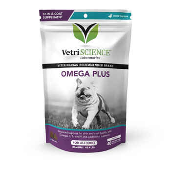 VetriScience Omega Plus Advanced Skin Dogs Chew 40 ct product detail number 1.0
