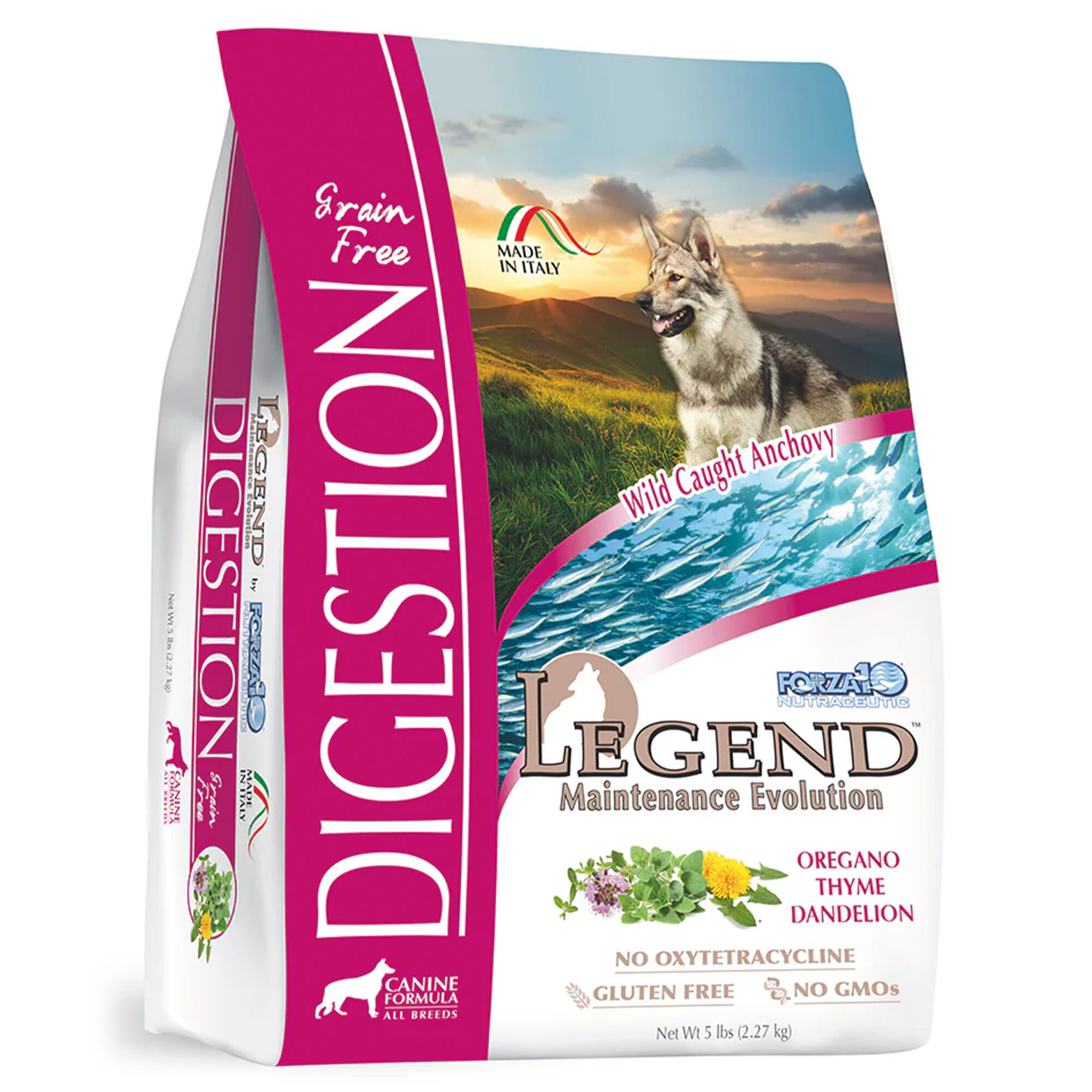 Forza10 Nutraceutic Legend Digestion Wild Caught Anchovy Grain Free Dry Dog Food