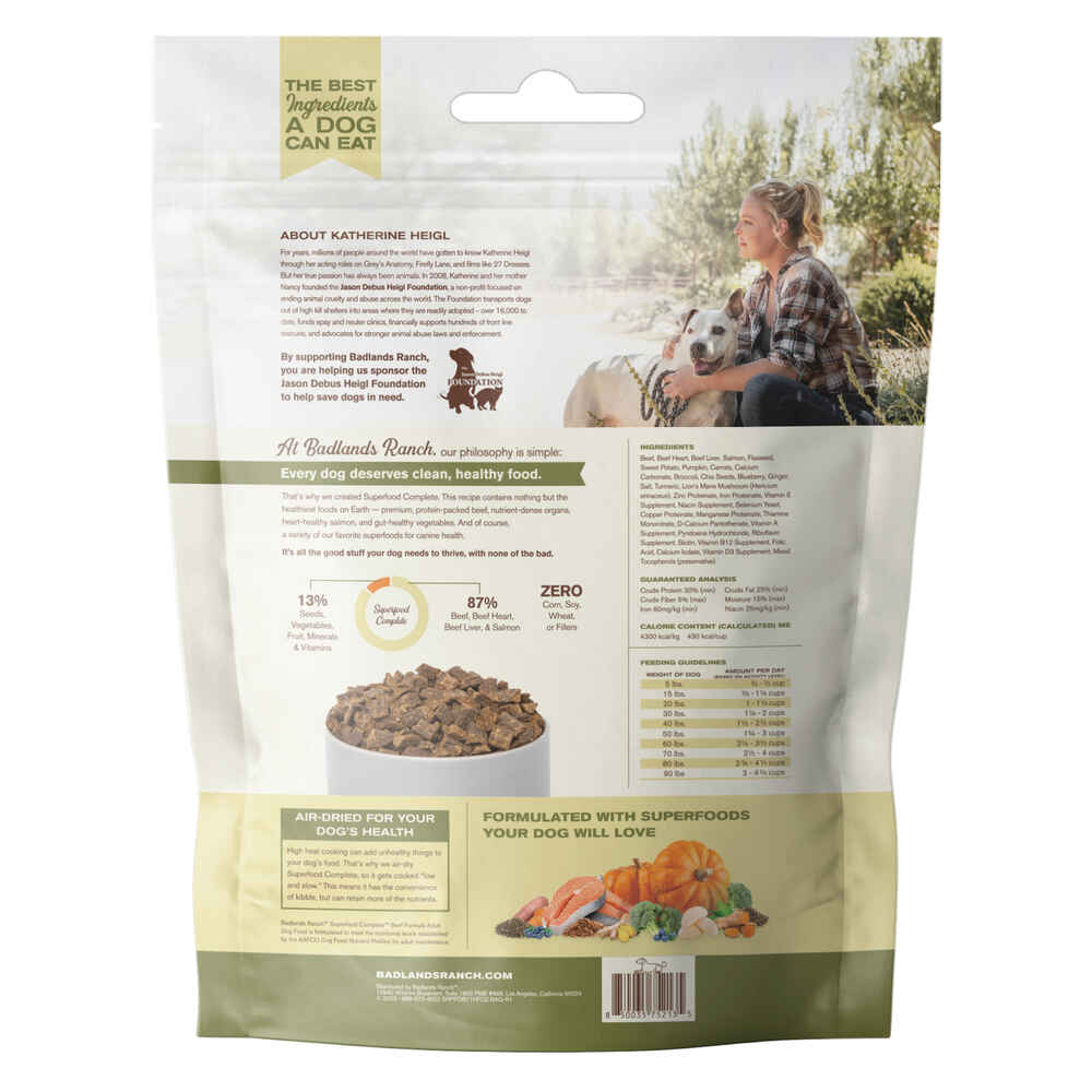 Badlands Ranch Superfood Complete Beef Formula Air Dried Dog Food