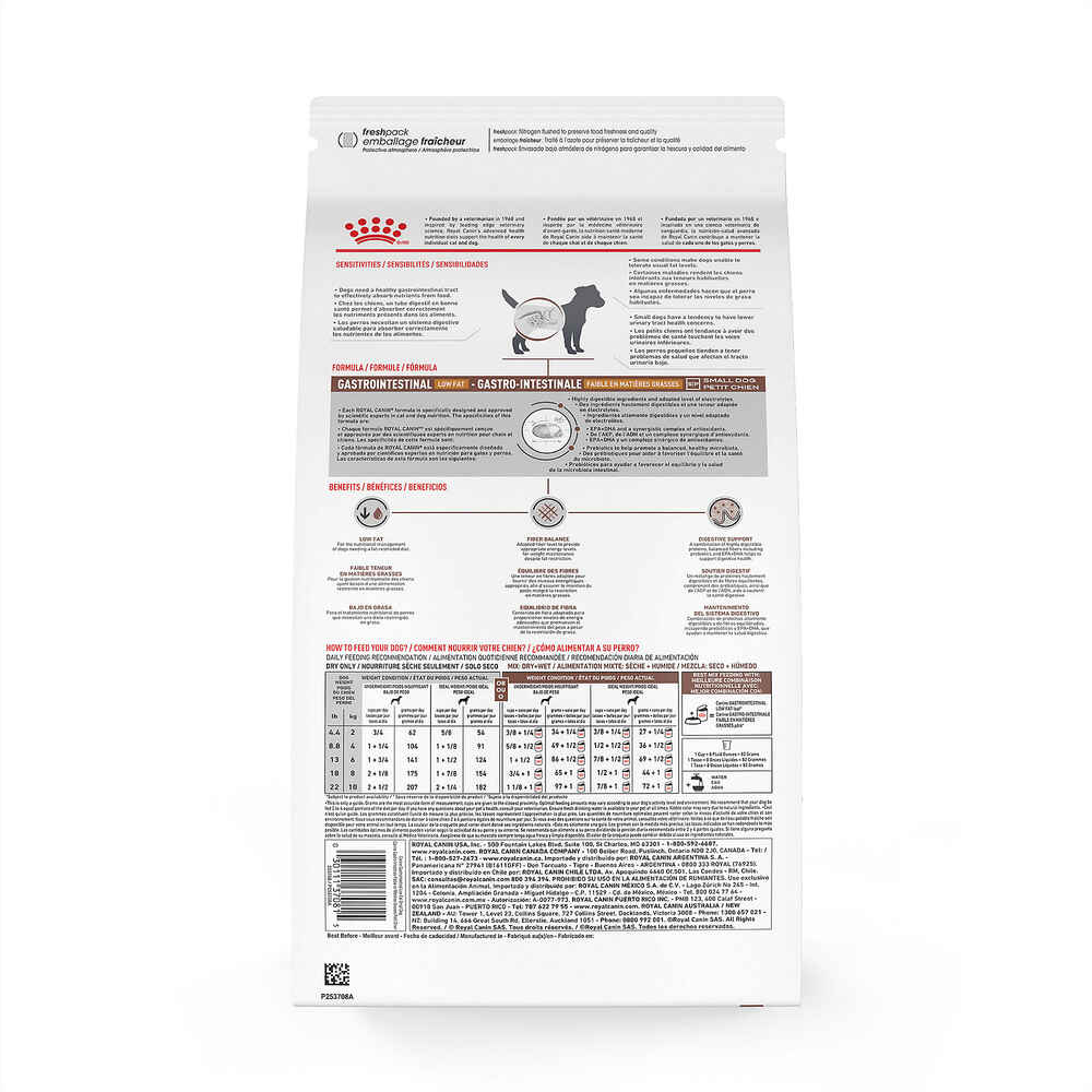 Royal Canin Veterinary Diet Canine Gastrointestinal Low Fat Small Breed Dry Dog Food