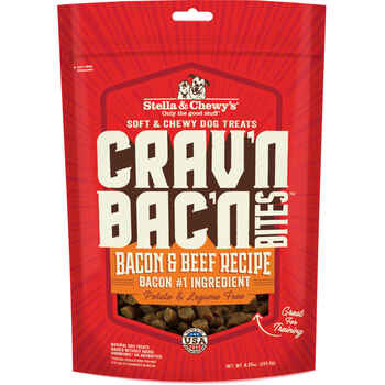 Stella & Chewy’s Crav'n Bac'n Bites Bacon & Beef Dog Treats 8.25 oz product detail number 1.0