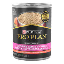 Purina Pro Plan Adult Sensitive Skin & Stomach Salmon & Rice Entree Wet Dog Food 13 oz Cans (Case of 12)-product-tile