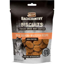 Merrick Backcountry Grain Free Salmon & Whitefish Freeze Dried Raw Coated Biscuit Dog Treats-product-tile