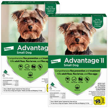 Advantage II 12pk Dog 3-10 lbs product detail number 1.0
