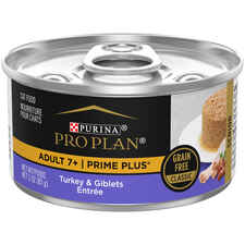 Purina Pro Plan Senior Adult 7+ Prime Plus Turkey & Giblets Entree Grain-Free Classic Wet Cat Food-product-tile