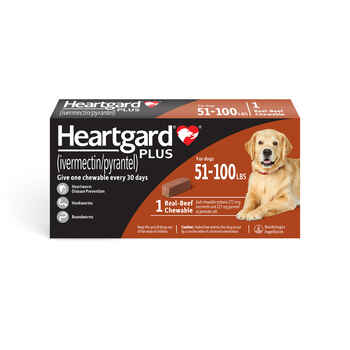 Heartgard Plus Chewables 1pk Brown 51-100lbs product detail number 1.0