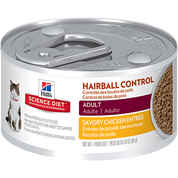 Hill's Science Diet Adult Hairball Control Entree Canned Cat Food Savory Chicken 24 x 3 oz