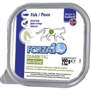 Forza10 Nutraceutic ActiWet Diabetic Support Icelandic Fish Recipe Canned Cat Food 3.5oz Case of 32 product detail number 1.0