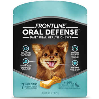 Frontline Oral Defense Daily Dental Chews X-Small Dog 7 ct Chew product detail number 1.0