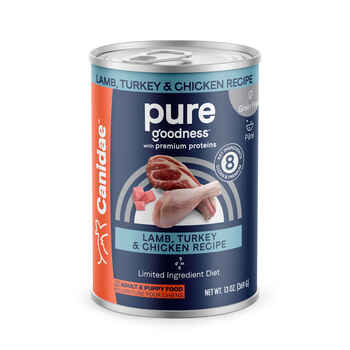 Canidae PURE Grain Free Lamb, Turkey & Chicken Recipe Wet Dog Food 13 oz Cans - Case of 12 product detail number 1.0