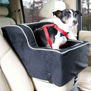 High-back Console Pet Car Seat - Large Black/herringbone product detail number 1.0