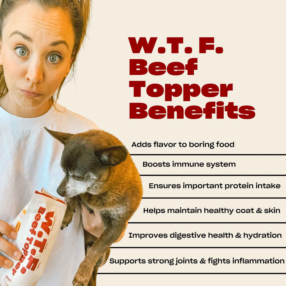 OH NORMAN ! WTF Human Grade Beef Food Topper for Dogs