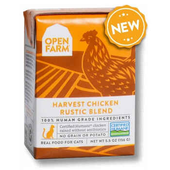 Open Farm Grain Free Harvest Chicken Recipe Rustic Blend Wet Cat Food 5.5-oz, case of 12 product detail number 1.0