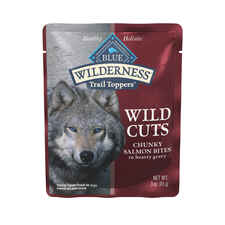 Blue Buffalo BLUE Wilderness Wild Cuts Trail Toppers Adult Chunky Salmon Bites in Hearty Gravy Dog Food Topper-product-tile