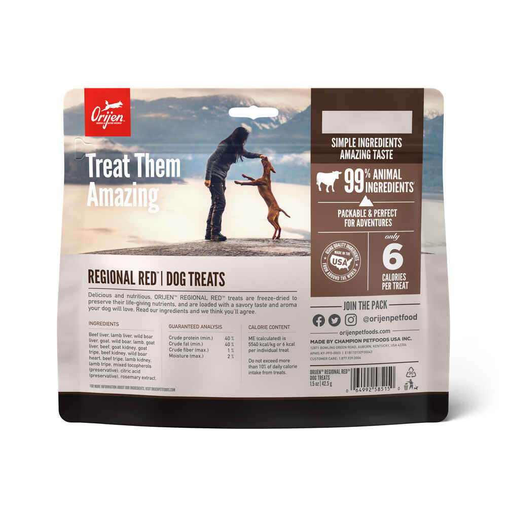 ORIJEN Regional Red Freeze-Dried Dog Treats