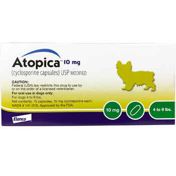 Atopica For Dogs 10 mg 30 Capsule Pk product detail number 1.0