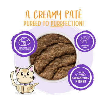 Weruva Classic Cat Pate Meal or No Deal! with CHK & Beef for Cats 8 5.5-oz Cans