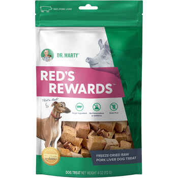 Dr. Marty Red's Rewards 100% Freeze-Dried Raw Pork Liver Dog Treats 4 oz Bag product detail number 1.0
