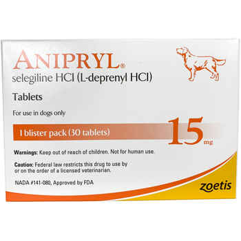 Anipryl (Selegiline) 15 mg 30 Tablet Pack product detail number 1.0