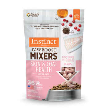 Instinct Raw Boost Mixers Grain Free Skin & Coat Health Freeze Dried Raw Cat Food Topper 5.5 oz Pouch product detail number 1.0