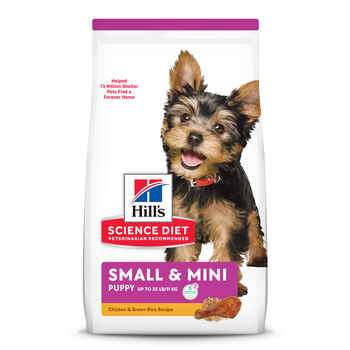 Hill's Science Diet Puppy Small & Mini Chicken Meal & Brown Rice Dry Dog Food - 4.5 lb bag product detail number 1.0