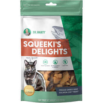 Dr. Marty Squeeki's Delights Freeze-Dried Raw Salmon Cat Treats - 4 oz Bag product detail number 1.0