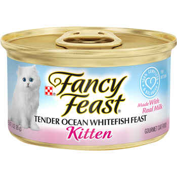 Fancy Feast Tender Ocean Whitefish Feast Wet Kitten Food 3 oz. Cans - Case of 24 product detail number 1.0