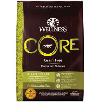 Wellness CORE Grain Free Reduced Fat Recipe Dry Dog Food 12 lb Bag product detail number 1.0
