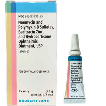 B.N.P. with Hydrocortisone Triple Antibiotic Ophthalmic Ointment 3.5 gm Tube product detail number 1.0