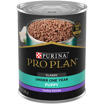 Purina Pro Plan Puppy Turkey Entree Classic Wet Dog Food 13 oz Cans (Case of 12) product detail number 1.0
