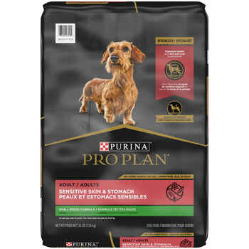 Purina Pro Plan Adult Small Breed Sensitive Skin & Stomach Salmon & Rice Formula Dry Dog Food 16 lb Bag product detail number 1.0