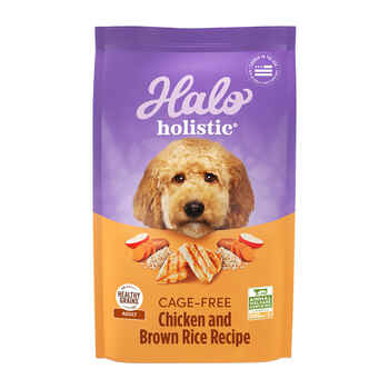 Halo Holistic Cage-Free Chicken & Brown Rice Dog Food 21lb product detail number 1.0