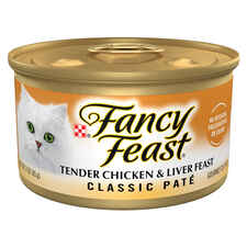 Fancy Feast Classic Pate Tender Chicken & Liver Feast Wet Cat Food 3 oz. Can - Case of 24-product-tile