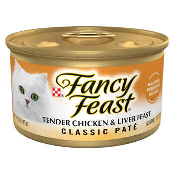 Fancy Feast Classic Pate Tender Chicken & Liver Feast Wet Cat Food 3 oz. Can - Case of 24 product detail number 1.0