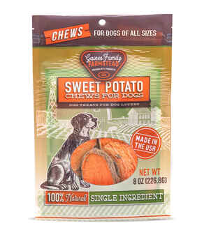 Gaines Family Farmstead Sweet Potato Chews for Dogs - 100% Natural Single-Ingredient Dog Treat 8 oz product detail number 1.0