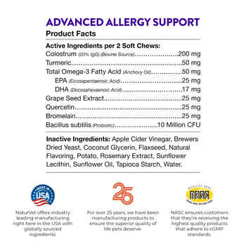 Evolutions by NaturVet Advanced Allergy Soft Chews