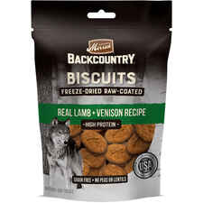 Merrick Backcountry Grain Free Lamb & Venison Freeze Dried Raw Coated Biscuit Dog Treats-product-tile