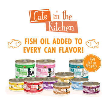 Weruva Cats in the Kitchen Grain Free Kitchen Cuties Variety Pack For Cats 6-oz cans, pack of 24