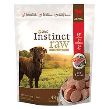 Instinct Raw Frozen Diet Beef Medallions 3lb product detail number 1.0