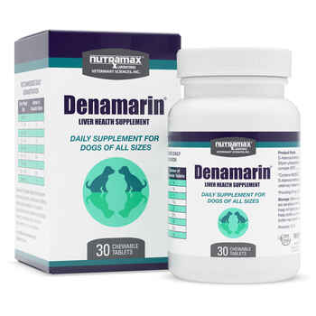 Nutramax Denamarin Liver Health Supplement for Dogs, With S-Adenosylmethionine (SAMe) and Silybin 30 Chewable Tablets product detail number 1.0