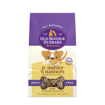 Old Mother Hubbard Grain Free P-Nuttier 'N Nanners Oven-Baked Biscuits Dog Treats 16 oz Bag product detail number 1.0