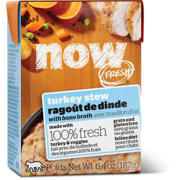 Petcurean Now! Fresh Grain Free Turkey Stew with Bone Broth Wet Dog Food 12.5-oz, case of 12 product detail number 1.0