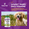 NaturVet VitaPet Puppy Daily Vitamins Plus Breath Aid Supplement for Dogs Time Release Chewable Tablets 60 ct