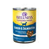 Wellness Grain Free Venison & Salmon Stew for Dogs 12 12.5oz Cans