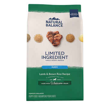 Natural Balance® Limited Ingredient Lamb & Brown Rice Puppy Recipe Dry Dog Food 4 lb product detail number 1.0