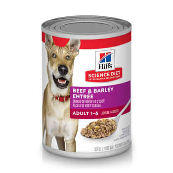 Hill's Science Diet Adult Beef & Barley Entrée Wet Dog Food - 13 oz Cans - Case of 12 product detail number 1.0
