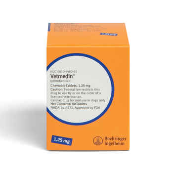 Vetmedin (pimobendan) 1.25 mg Chewable 50 ct product detail number 1.0