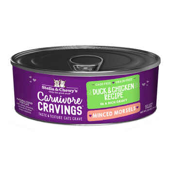 Stella & Chewy's Carnivore Cravings Cage-Free Duck & Chicken Flavored Minced Wet Cat Food 2.8oz /24ct product detail number 1.0
