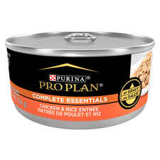 Purina Pro Plan Adult Complete Essentials Chicken & Rice Entree In Gravy Wet Cat Food 5.5 oz Cans (Case of 24)-product-tile