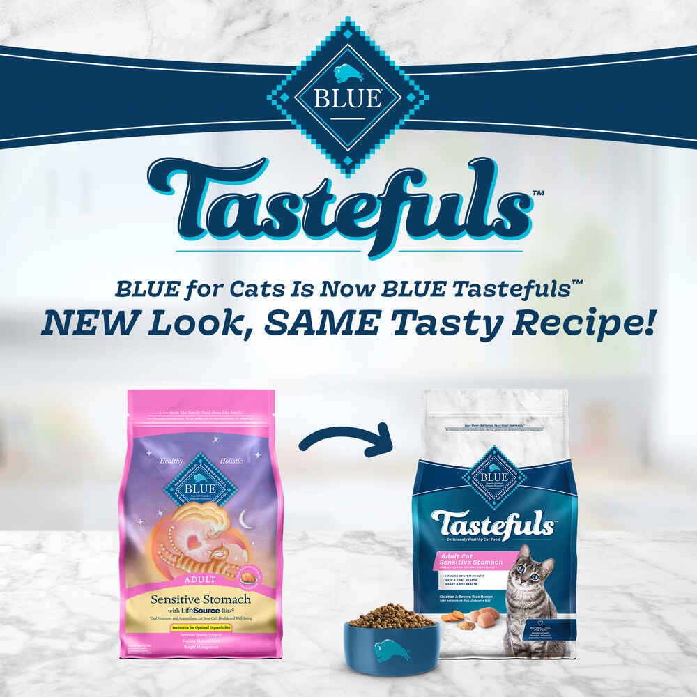 Blue Buffalo™ Tastefuls™ Adult Cat Sensitive Stomach Chicken & Brown Rice Recipe Cat Food